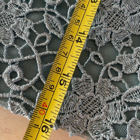 halter top teal blue formal y2k sequin glitter Sz 5 - Picture 3 of 7